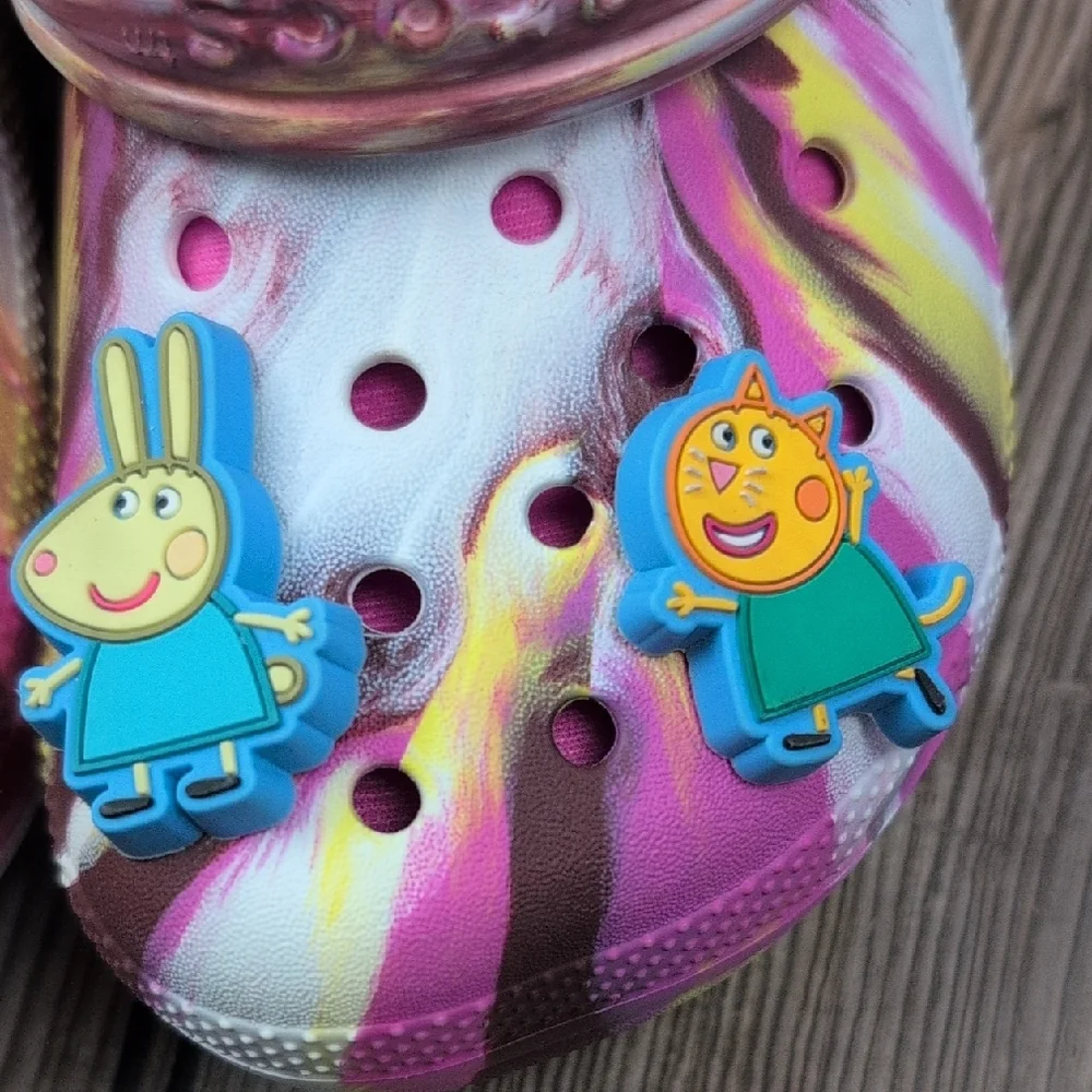 CROCS Size C11 Kids Fuzzy-lined Mable Color With Jibbitz